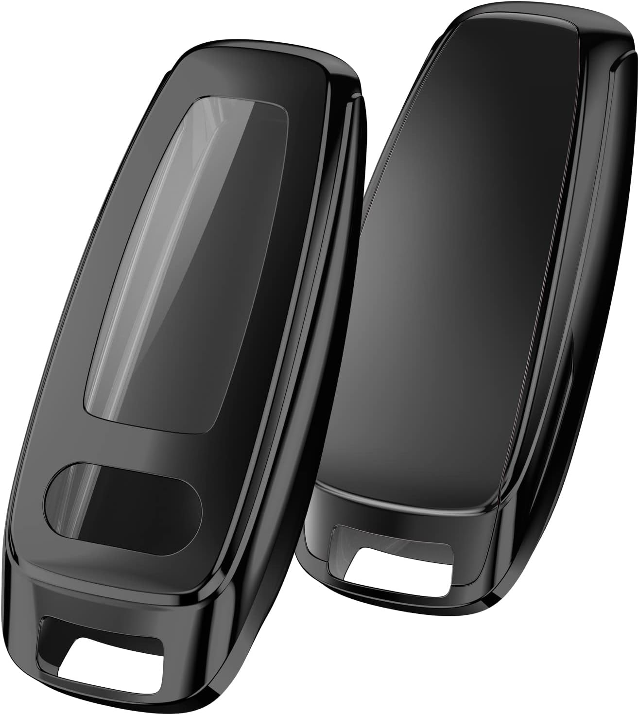 ELOHEI for Audi Key Fob Cover, Special Soft TPU Key Case Cover - Colourful Fibre Black image number 5