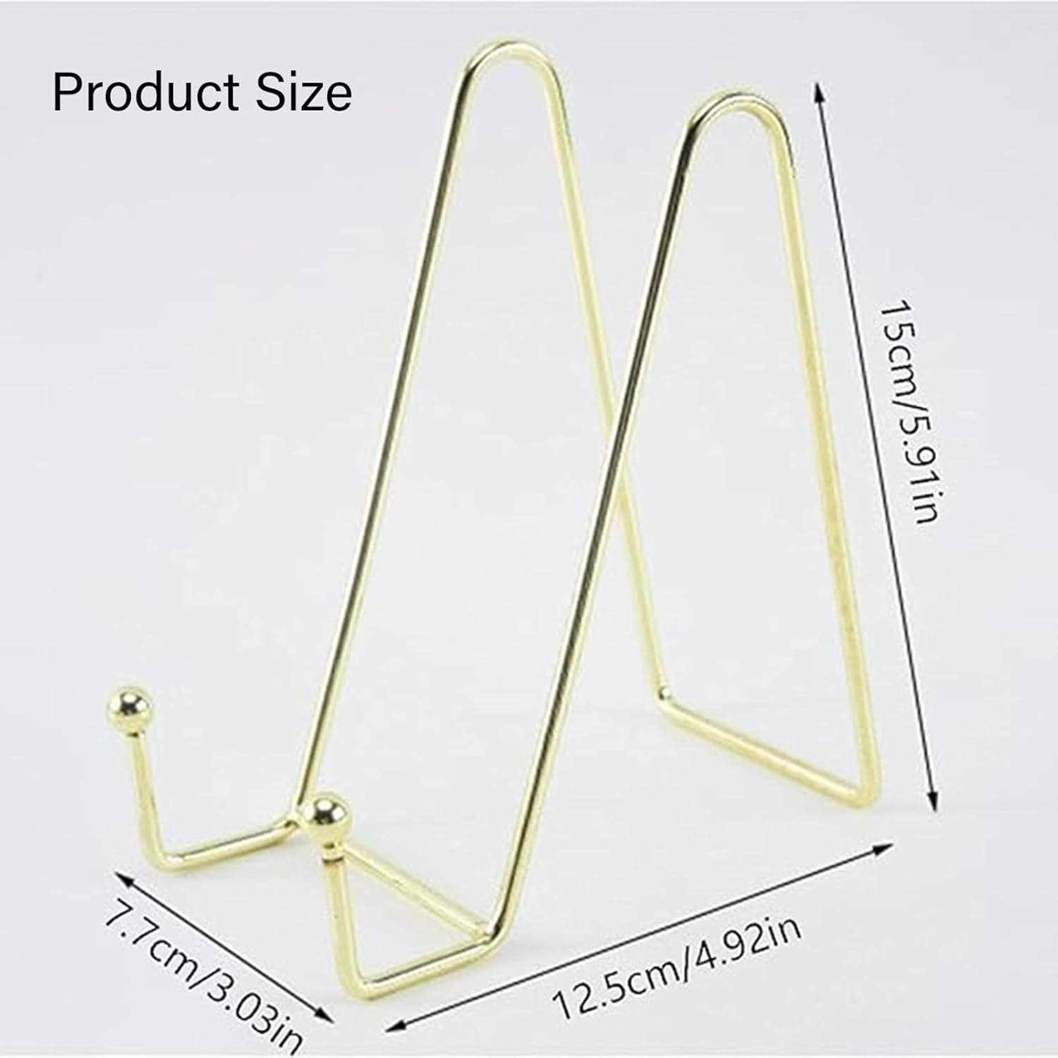 4 Pcs Display Stand,Metal Frame Stand for Picture, Book, Photo Easel, Creation, Book Display Stand Tabletop Art Decorative Trays