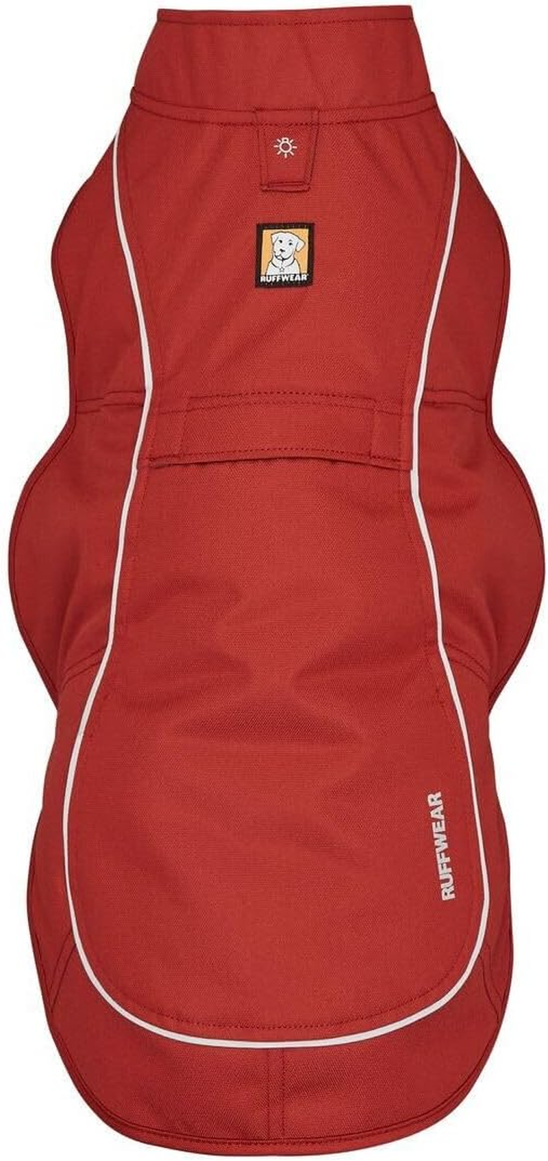 RUFFWEAR Overcoat Jacket, Dog Coat with Leash & Harness Portal Hole, Premium Fleece Lined Adjustable Lightweight Pullover Field Coat, for Cold Weather, Machine Washable, Red Clay - X-Large (91-107Cm) image number 4