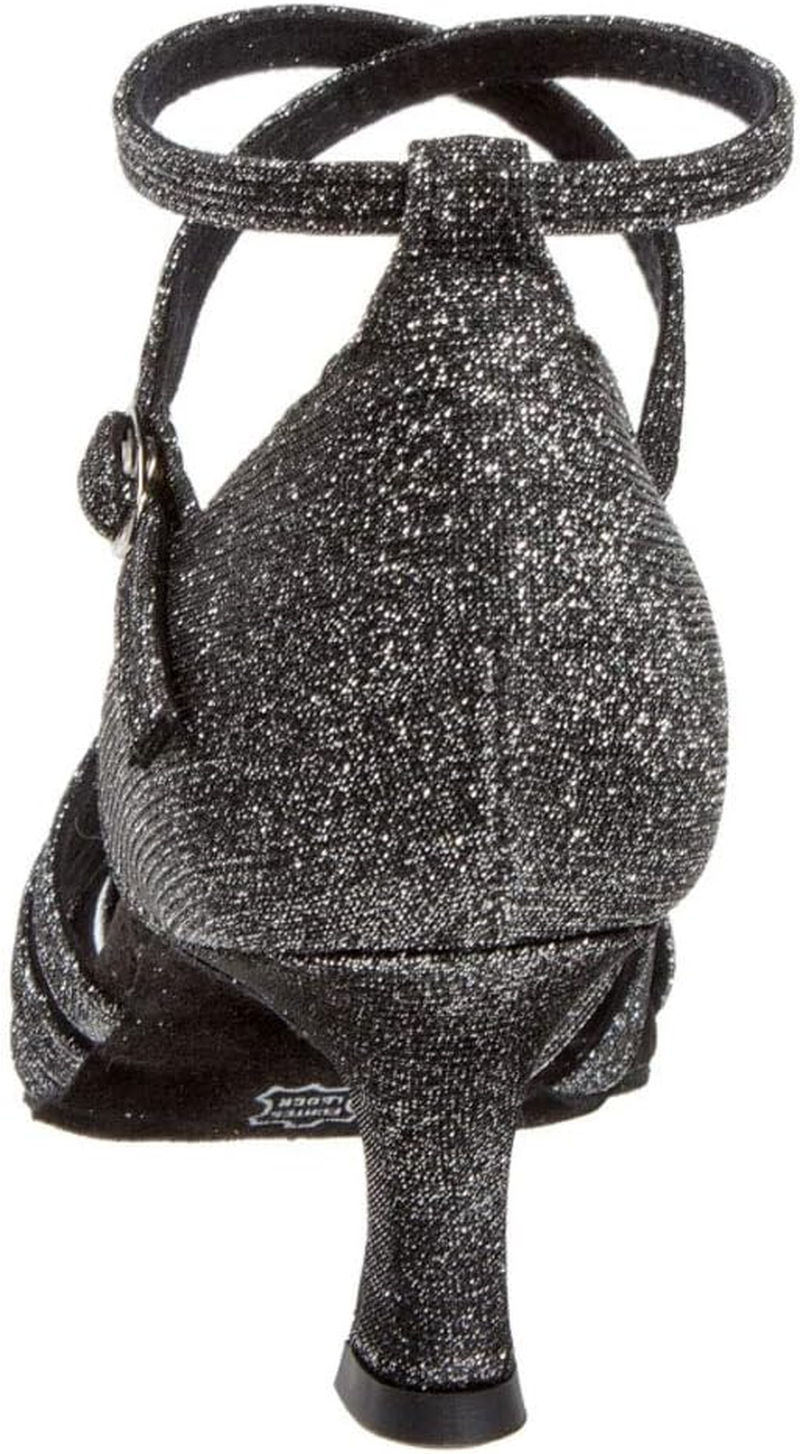 Diamant Ladies Dance Shoes 008-077-519 - Size: UK 5 Black-Silver image number 2