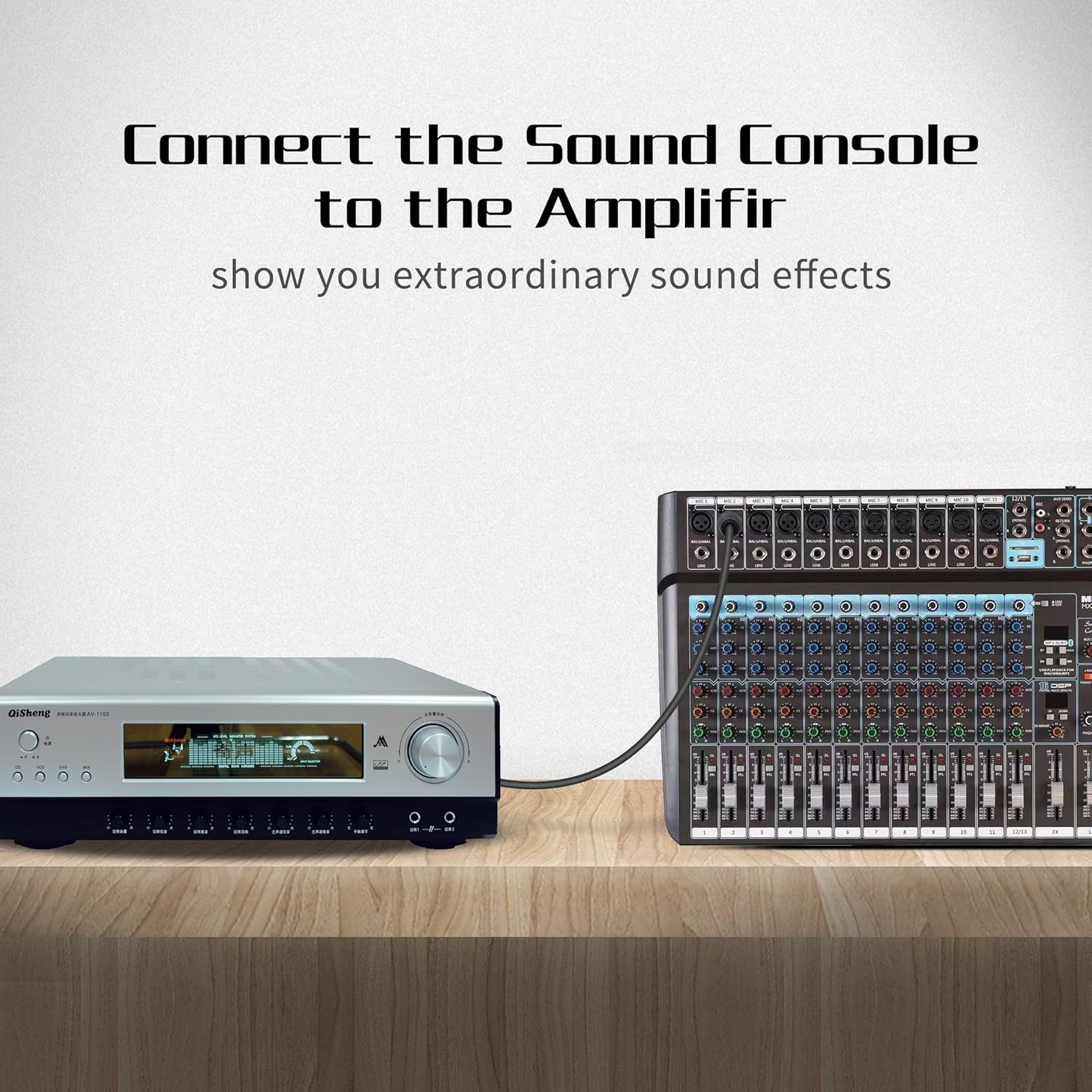 QIANRENON XLR Female to 1/4" Female Balance Cable Adapter TRS 6.35Mm to XLR 3 Pin Mono Audio Connect Convert Interconnect Cable 36Cm/14.2In image number 2