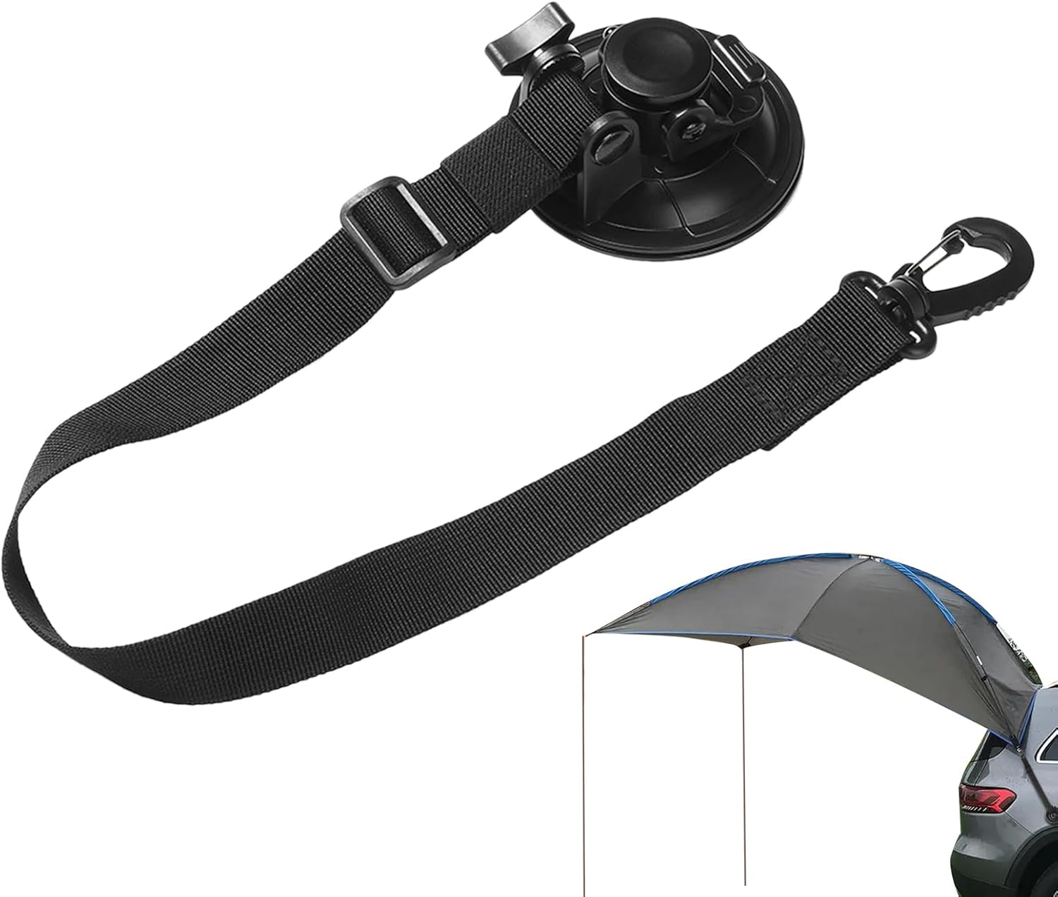 Qkbuza Suction Cup Hooks, Heavy Duty Awning Suction Cups, Removable Awning Accessories, Powerful Tent Attachment for Rv, Boat, Truck image number 1