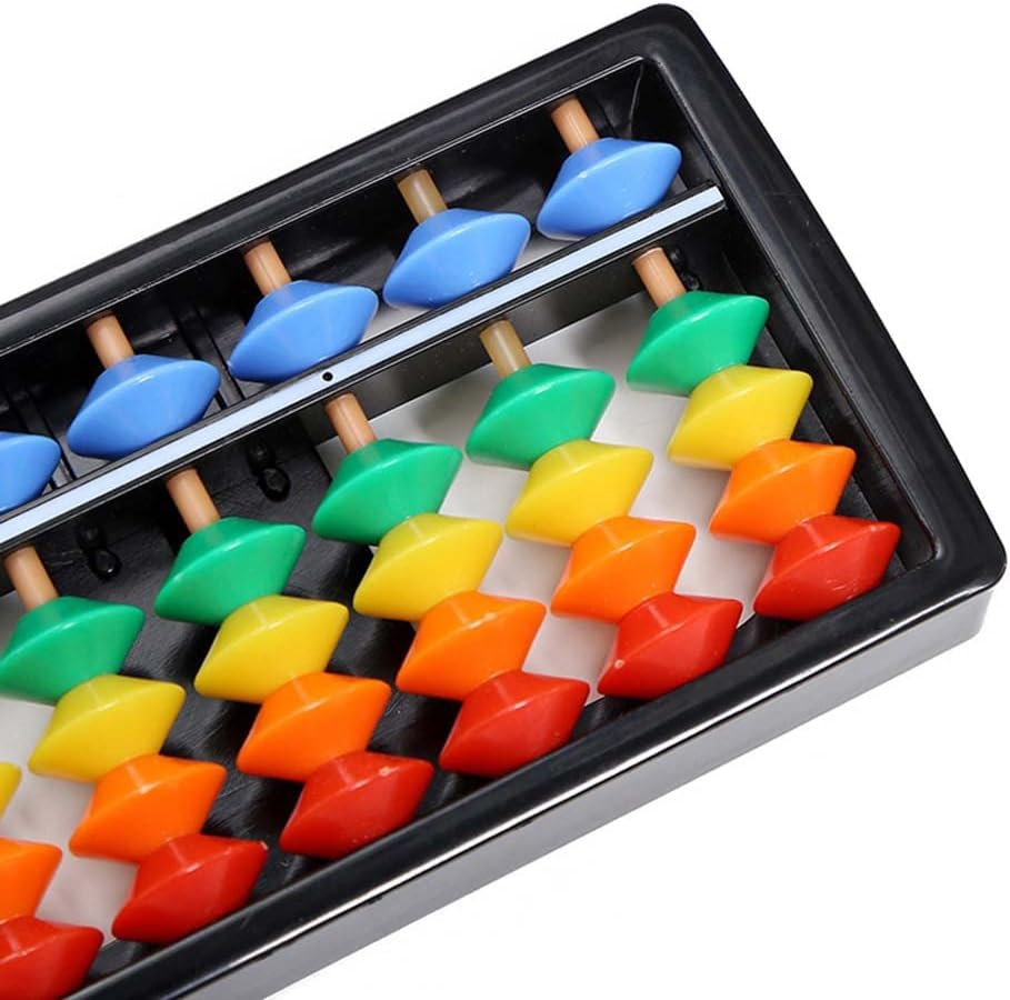 Colorful Abacus Arithmetic Soroban Maths Calculating Tools Kids Educational Multicolor image number 2