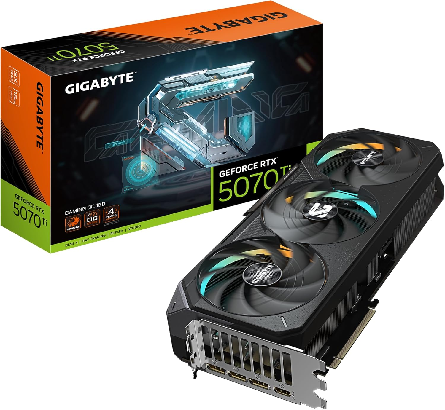 Gigabyte RTX 5070 Ti GAMING OC 16GB GDDR7 Graphics Card image number 5
