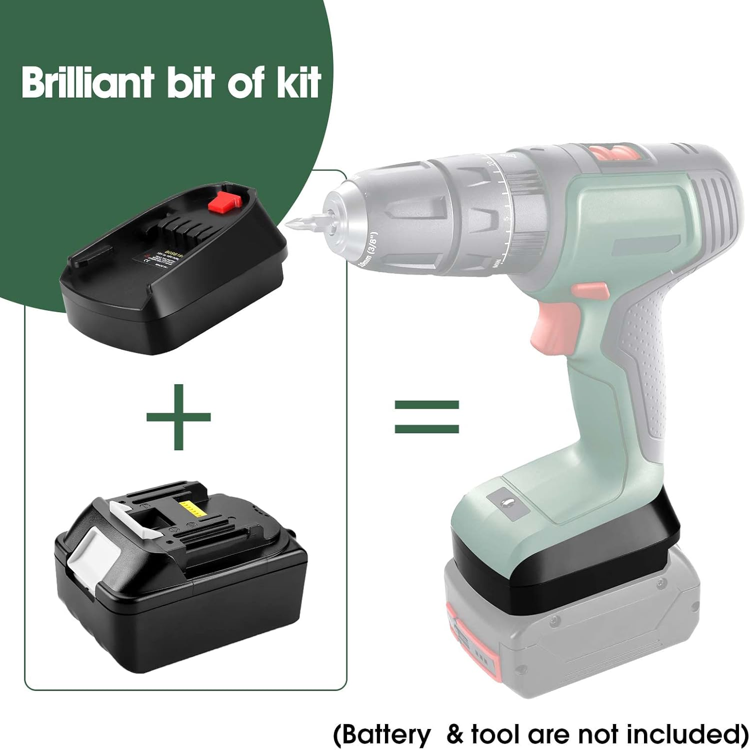 Battery Adapter for Bosch PBA 18 V, for Makita 18 V Batteries Convert to Bosch PBA/PSB/PSR 18 V System Tools Converter image number 3