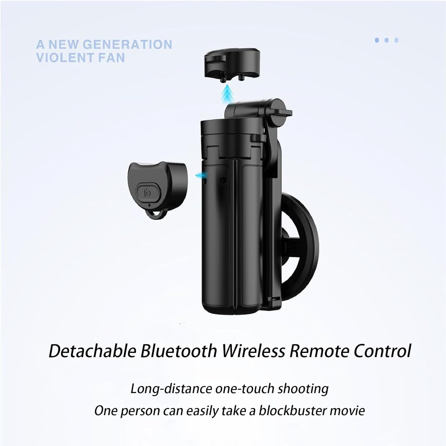 4-In-1 Multifunctional 360&deg; Rotation Magnetic Selfie Stick, 2025 New 4-In-1 Multifunctional Magnetic Selfie Stick,360&deg; Rotation Extendable Phone Tripod, for Travel and Vlogging (1PCS) image number 1