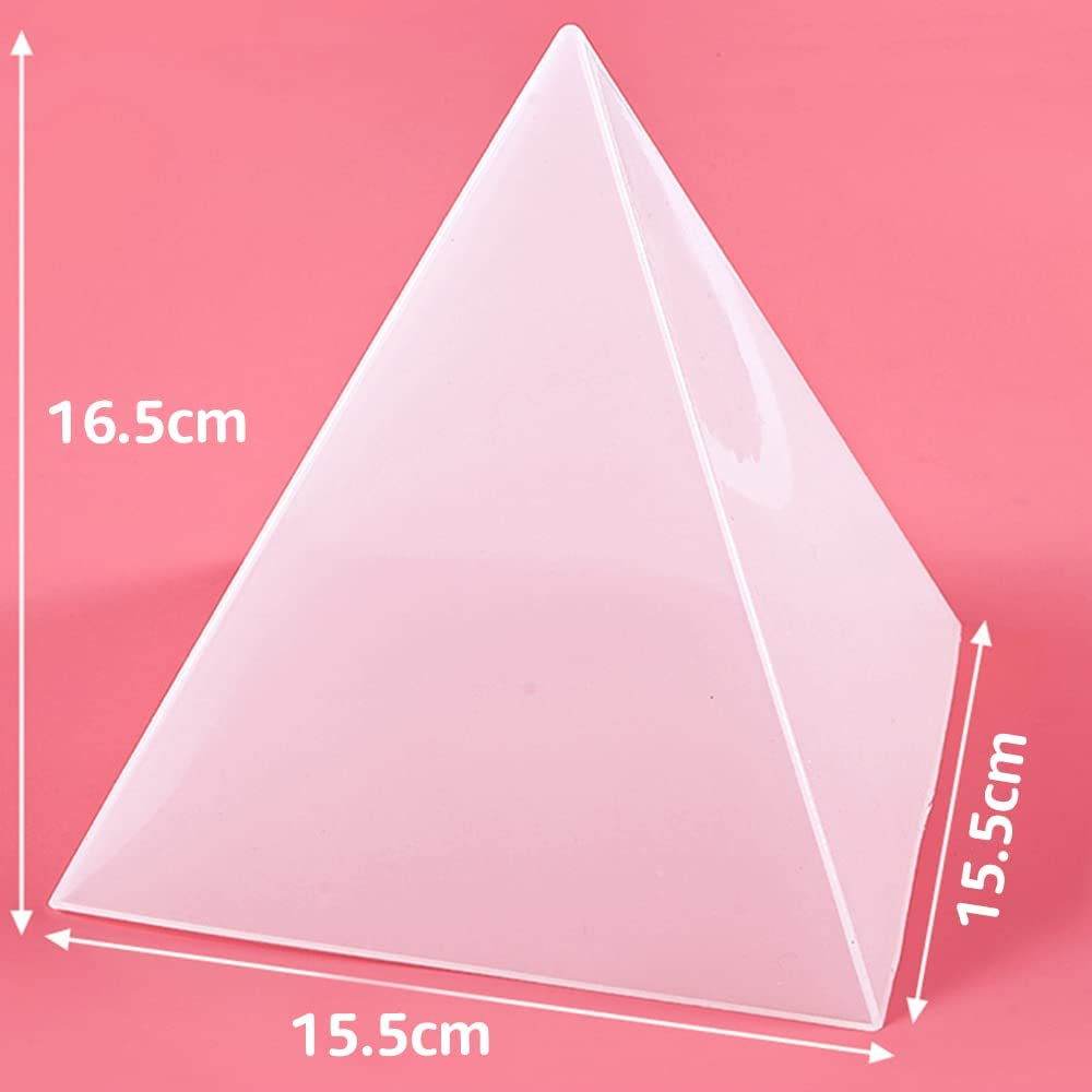Large Pyramid Shape Silicone Mould Resin Epoxy Casting Jewelry Craft Tools 15Cm