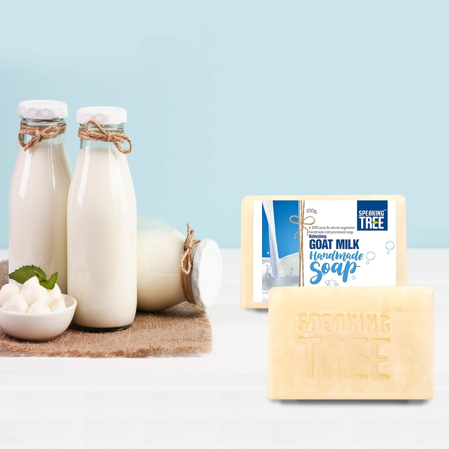 Speaking Tree Refreshing Goat Milk Handmade Soap -100 Gms