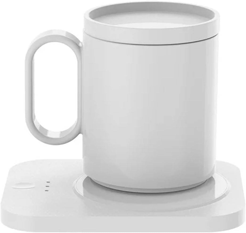 Mug Warmer, Coffee Warmer for Desk Auto Shut off Coffee Lovers, Smart Coffee Cup Warmer with Gravity-Induction Coffee Mug Warmer for Desk Use Keep Beverages Coffee Warmer-White image number 3