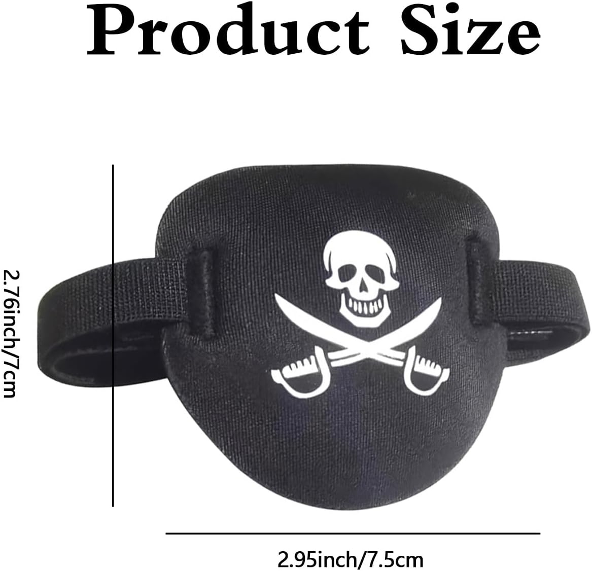 2Pcs Eye Patches for Adults, Soft 3D Adjustable Lazy Eye Patches for Left & Right Eye for Improving Weak Vision Strabismus, Surgery Recovery Period (Black) - Leopard Print image number 2