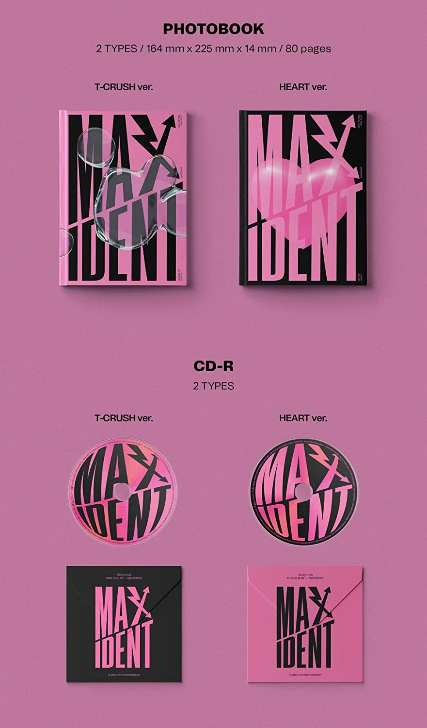 Dreamus Stray Kids - MAXIDENT [Standard Edition] Album+Pre-Order Benefit (T-CRUSH Ver.), SMK1348 image number 5