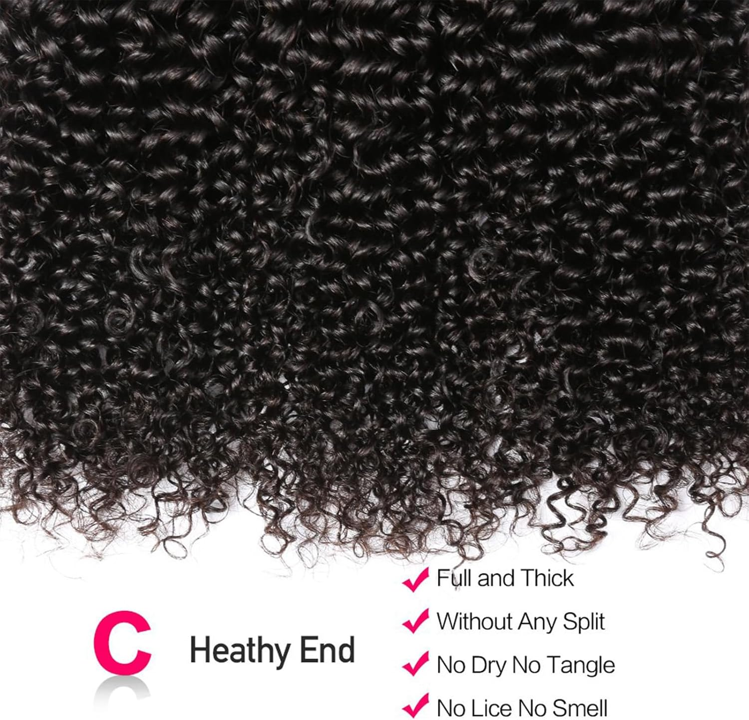 Curly Wave Bundles, Human Hair, Brazilian Curly Human Hair Bundles, 3 Bundles, Kinky Curly Human Hair, Brazilian Virgin Human Hair Bundles, 80 G/Bundle (Total 240 Grams), 12 14 16 Inches, Natural image number 3