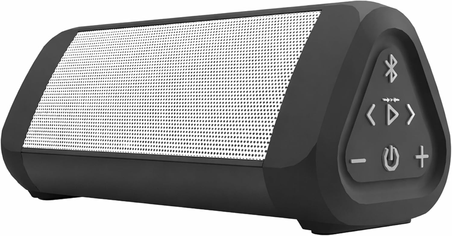 Oontz Ultra Dual Portable Bluetooth Speaker 5.0 2-Pack - IPX7 Waterproof, 14W Enhanced Sound, 20-Hr Battery, 100Ft Range, Deep Bass and Clear Audio, Durable Shower Speakers for Pool or Beach (Black)