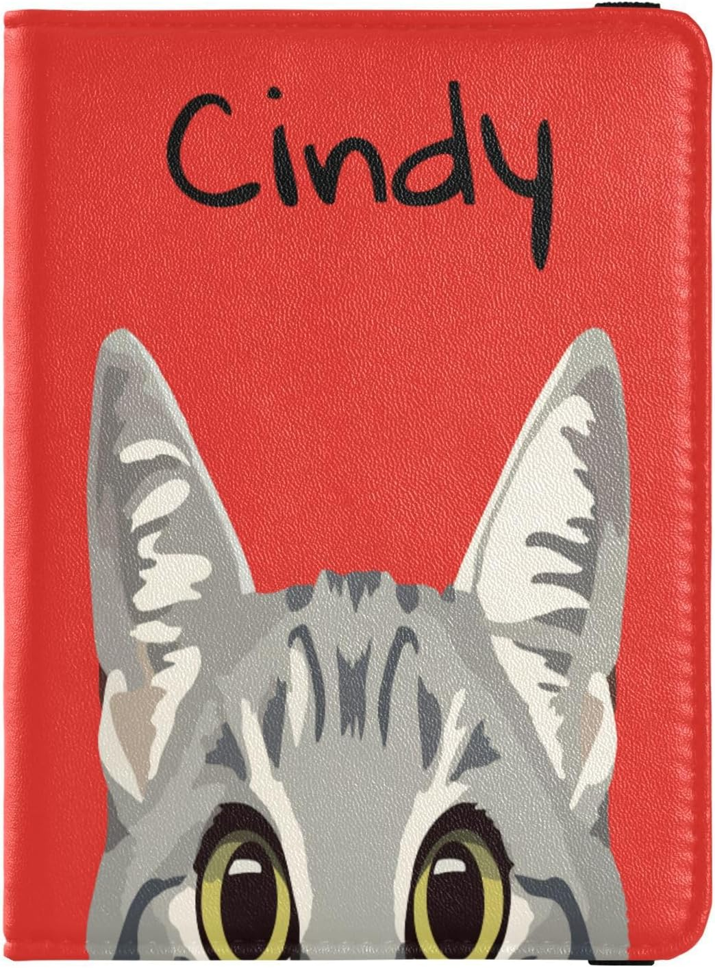 Personalized Passport Holder Cover Wallet Combo Custom Name PU Leather Passport Vaccine Card Protector for Girls Boys Travel Gift, Multicolor38, One Size