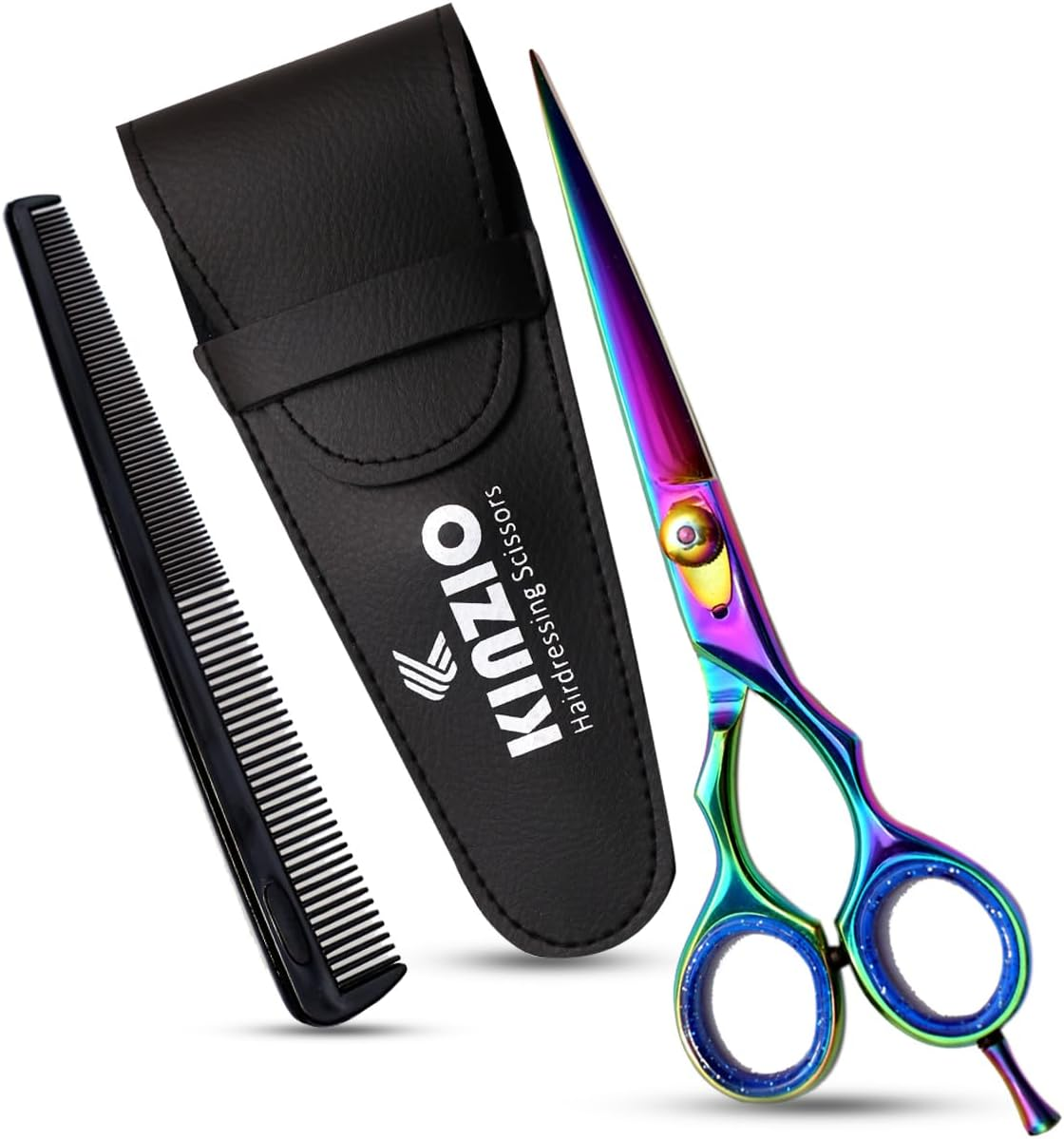 Barber Hair Cutting Scissor Hairdressing Scissors Razor Cut Edges Stainless Steel Hair Cutting Shears - for Salon Barbers and for Personal Use (6.5") image number 3