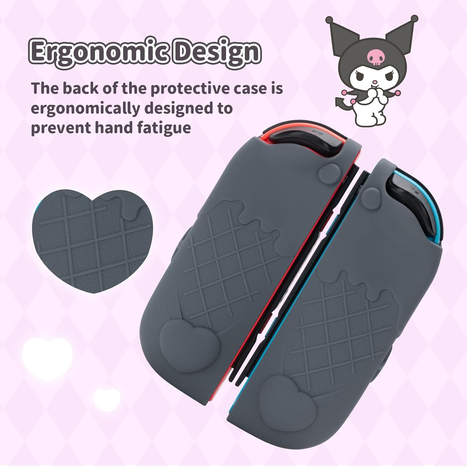 Kuitmor Protective Cover Case for Nintendo Switch Joy Con Controllers,Silicon Switch Joy Con Controller Skin,Anti-Slip Protective Case for Switch/Oled Joy Con Controller