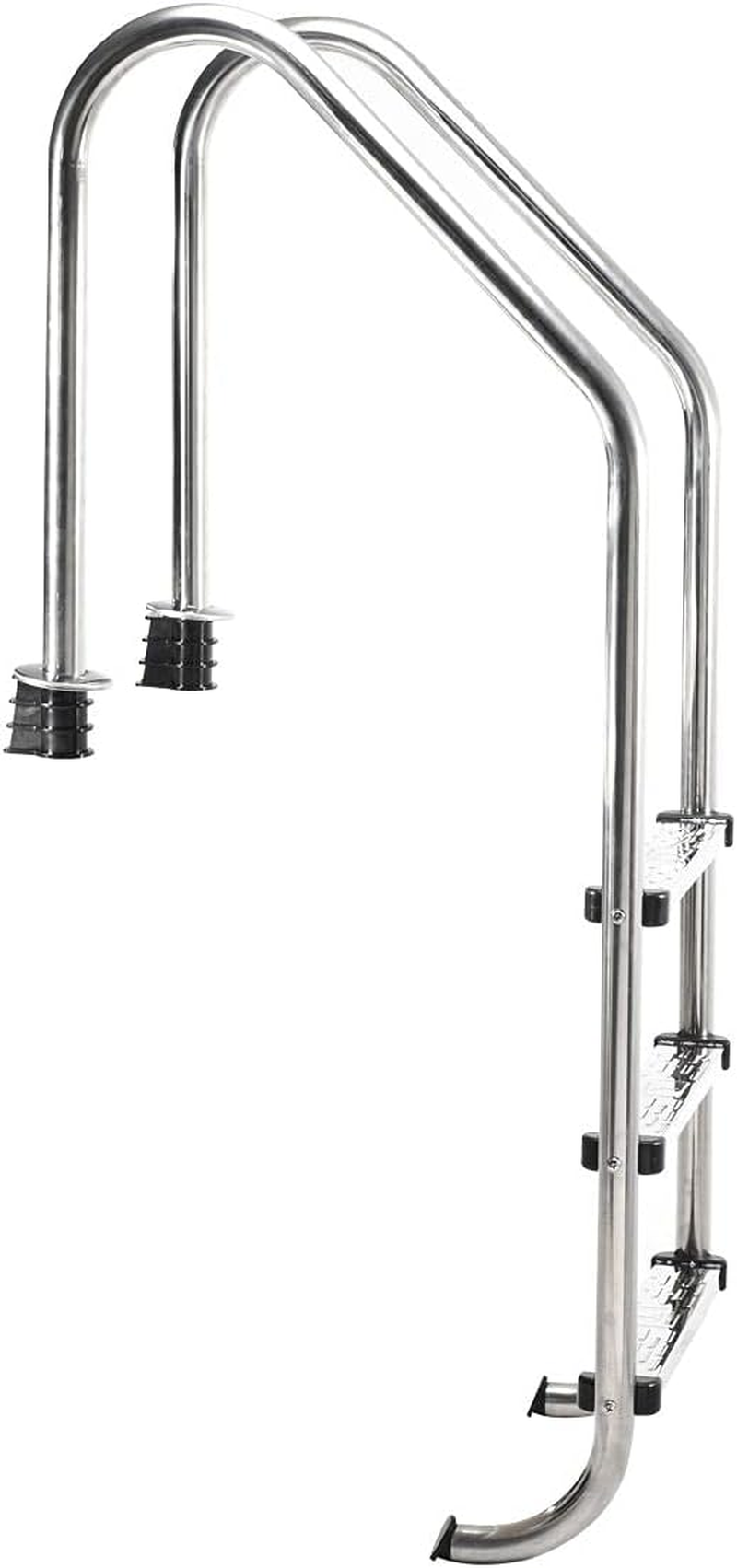 3 Steps Swimming Pool Ladder Removable Stainless Steel anti Slip Step In-Ground Pool Ladder