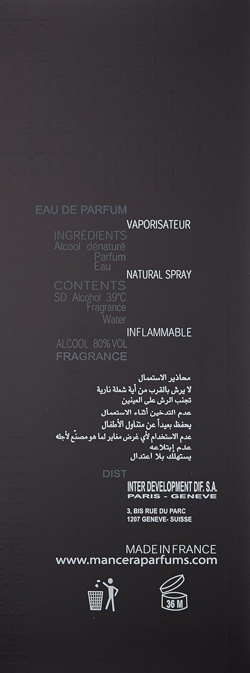 Mancera Wind Wood Eau De Parfum Spray for Men, 120 Ml