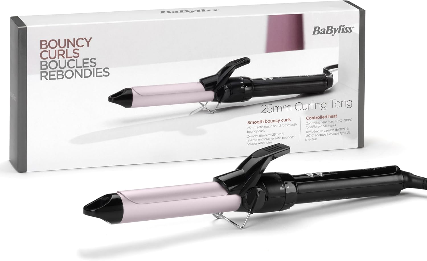 Babyliss 32Mm Curling Iron with Large Diameter Clip for Natural Loose Curls Black image number 3