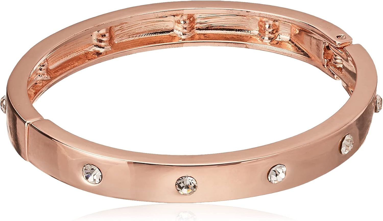 Guess Narrow Hinge with Crystal Bangle Bracelet