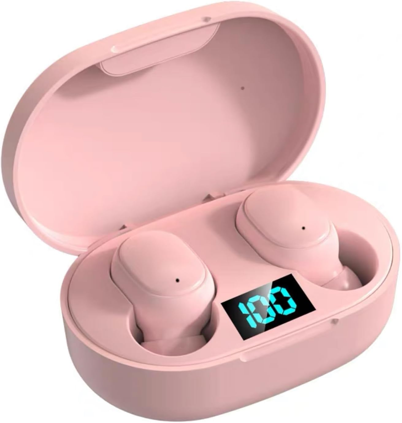 In-Ear Headphones Wireless Bluetooth Noise Cancelling Earphones Small Tiny Invisible Earphones Wireless Headphones with Microphone LED Digital Display Wireless Earbuds Headphones for Work Sports