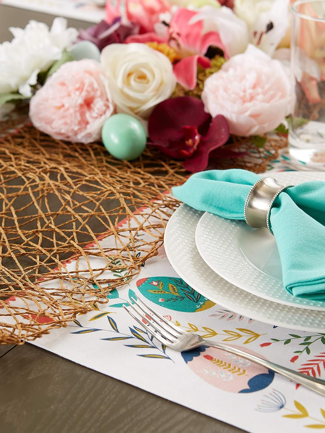 DII Easter Folk Garden Kitchen Textiles, 13X19, 6 Piece