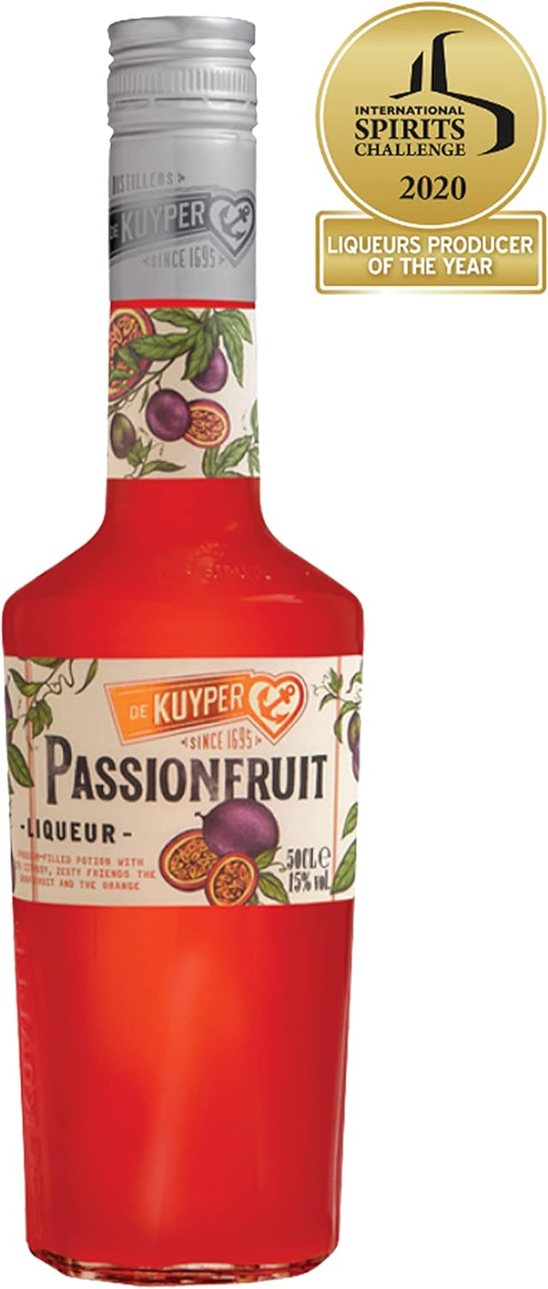 De Kuyper Passion Fruit Liqueur I 50Cl I 15% ABV I Sweet and Tangy Liqueur Made with Fresh Passion Fruit I Perfect for Tropical Cocktails, Mocktails, and Exciting Creations image number 2