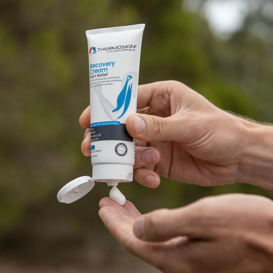Thermoskin Recovery Cream 100 G &ndash; Muscle & Joint Recovery Cream for Sore Muscles, Sports Injury & Overuse &ndash; Helps Relieve Aches, Stiffness & Fatigue, Supports Faster Recovery & Mobility, Non-Greasy, Fast-Absorbing Topical Cream image number 5