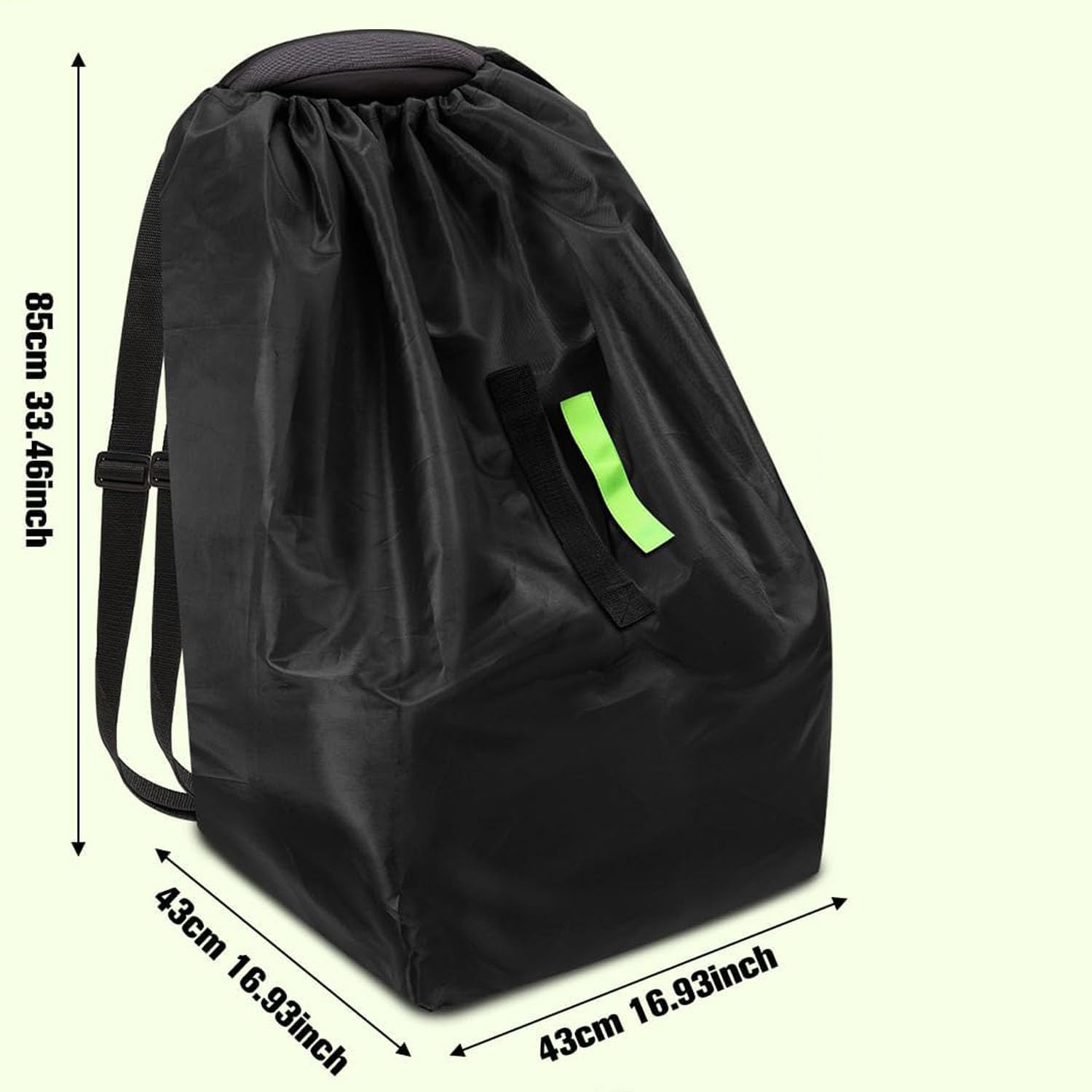 Shengsenfu Durable Easy Carry Baby Car Seat Travel Bag, Gate Check Airport Water Resistant Protector Bag, Fits Convertible Car Seats, Infant Carriers, Car Trips with Self Organizer Case Pocket, Baby image number 1