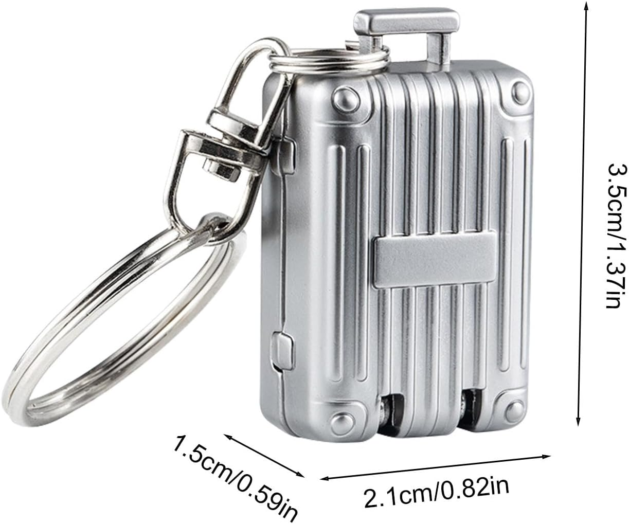 Nail Clipper Keychain | Suitcase-Shaped Keychain Nail Cutter Small,Women Fashion Accessory Manicure Trimmer for Polishing Nails for Travelling, Dormitory image number 3