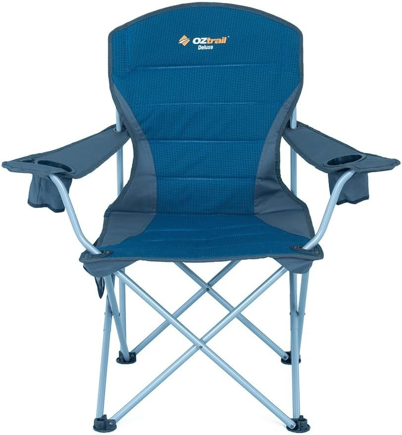 Oztrail Deluxe Arm Chair, Blue image number 1