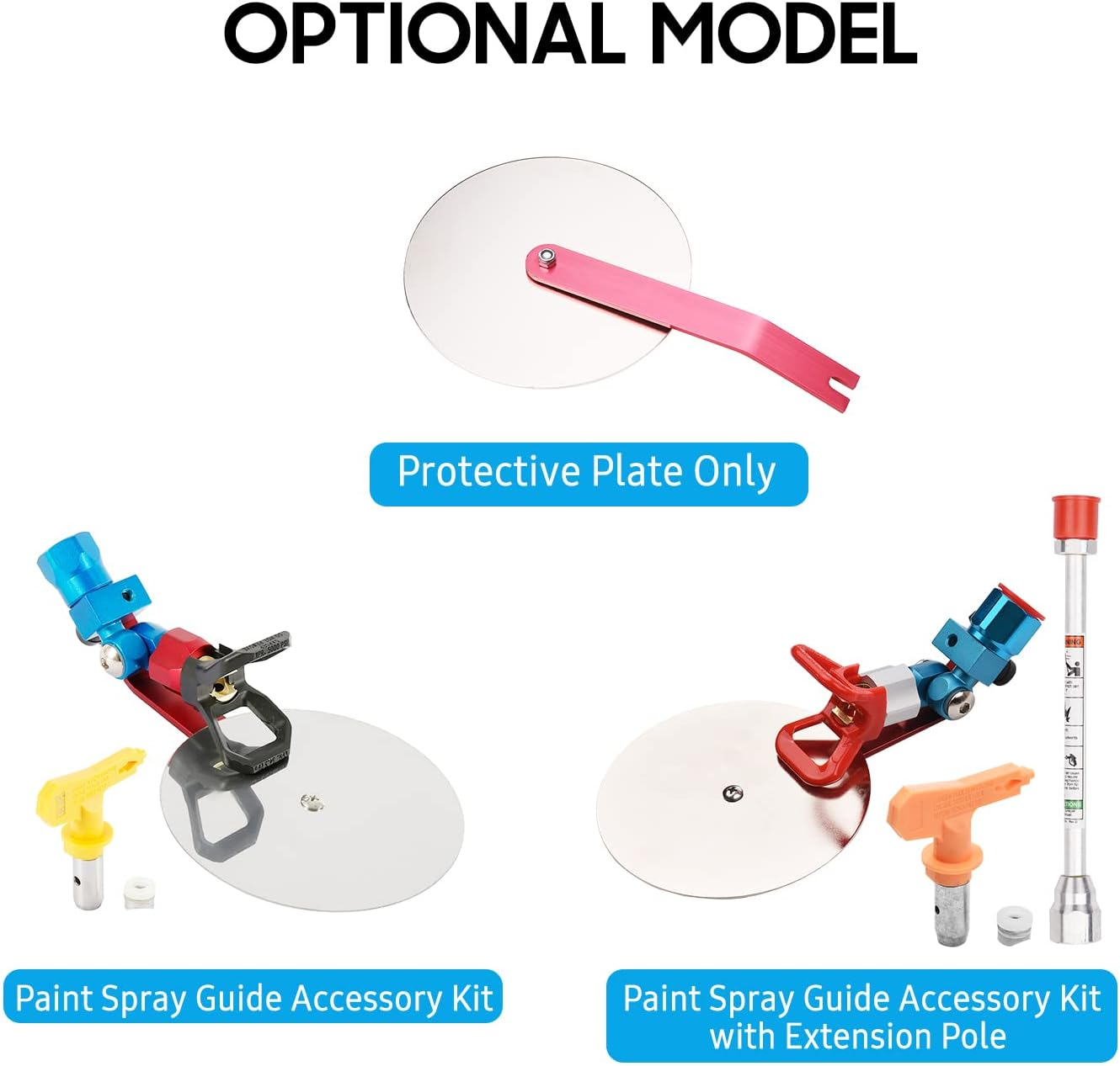 7/8-Inch Universal Sprayaccessory Tool for Wagner for Wagner Airless Paint Sprayer with Anti-Splash Baffle 517 Tip Extension Pole Tip Seal