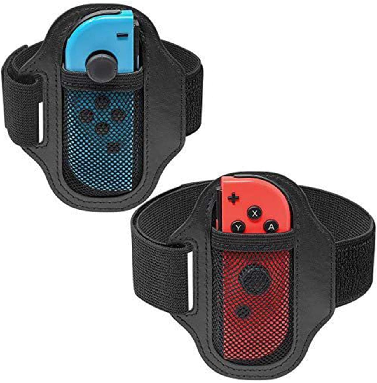 Songholee Leg Strap for Nintendo Switch Sports Play Soccer/For Switch OLED Model Ring Fit Adventure Bundle Leg Fixing Band,Adjustable Adults Elastic Sports Strap for Nintendo Switch Sports9 (2)