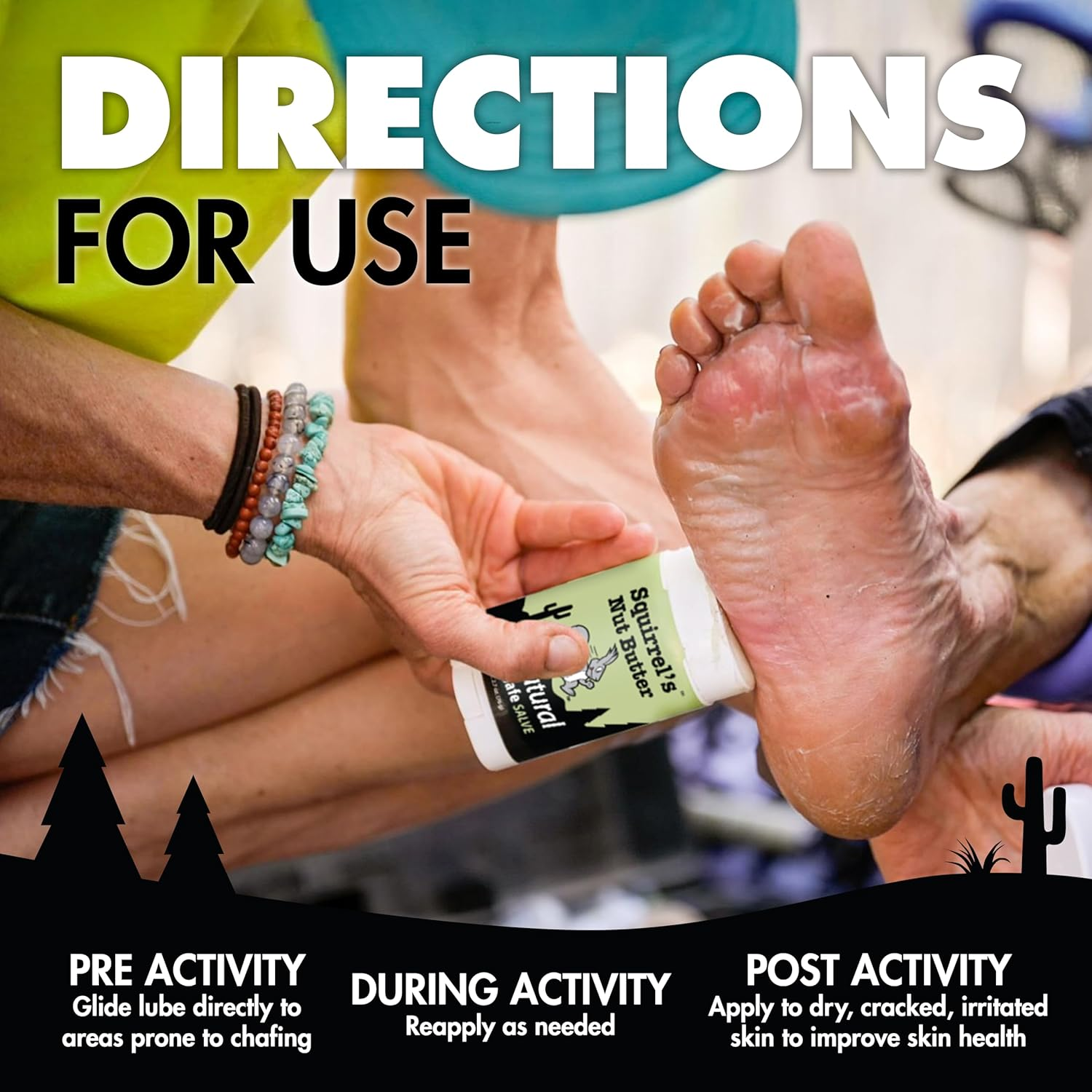 Squirrel'S Nut Butter anti Chafe Stick | All Natural Chafe Prevention & Skin Care for Athletes, Runners & Adventurers | Thighs, Arms, Pack Straps & More | 2.7 Oz image number 5