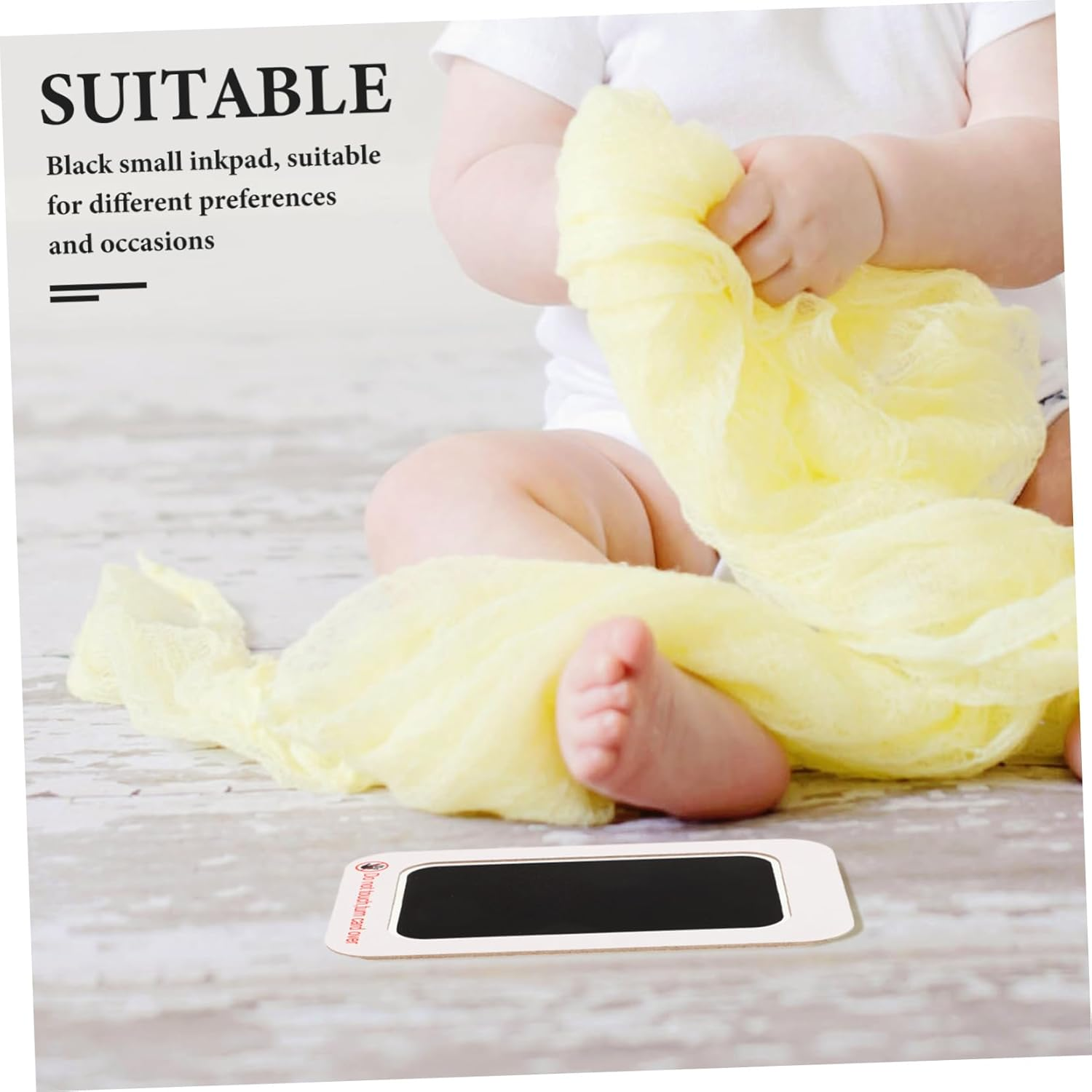 Hohopeti 2Pcs Footprint Kit for Inkless Footprint Pad Safe and Easy to Use for Memories image number 3