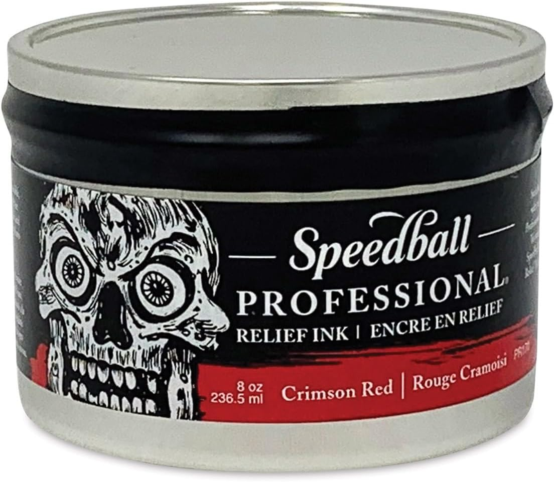 Speedball Professional Relief Ink Diarylide Yellow, 149Ml, Oil-Based Colour, Hand Printing Material