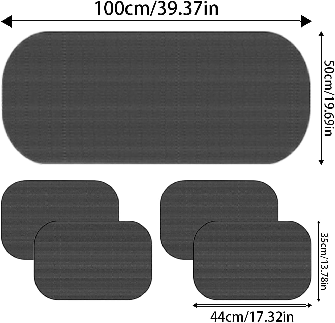 Sun Shade for Car Window - Side Automotive Window Sunshades,5 Pack Suction Cup UV Protection Light Block Privacy Screen for Camping Truck Van Travel Backseat Driver Sleeping Accessories image number 4