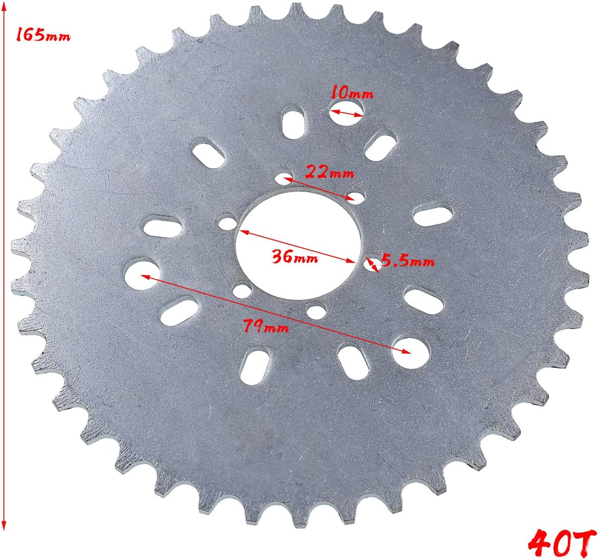 Sthus 40T Sprocket Adapter Fit 415 Chain 49Cc 50Cc 66Cc 80Cc 2 Stroke Motorized Bike image number 4
