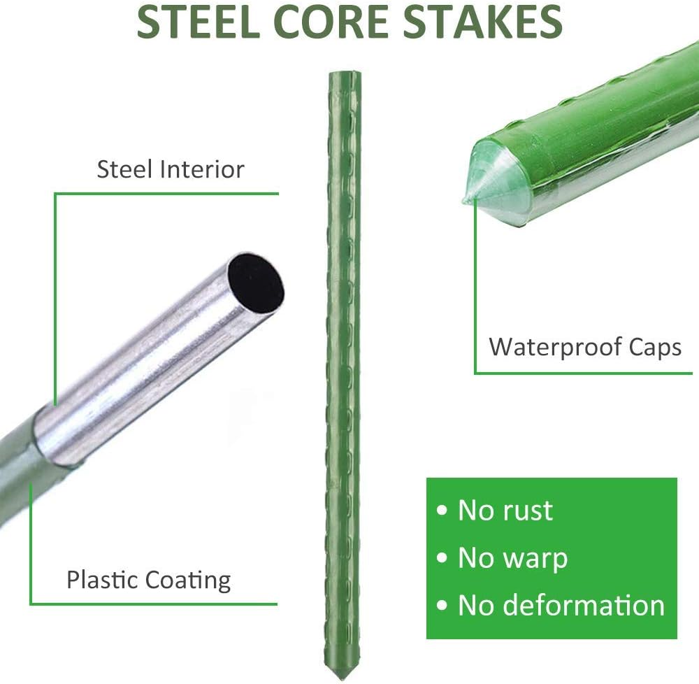 3 Packs Tomato Cages Plant Cages Deformable up to 48Inch Garden Tomato Stakes Vegetable Trellis, Plant Supports Tomato Trellis for Vertical Climbing Plants Flowers Fruits image number 6