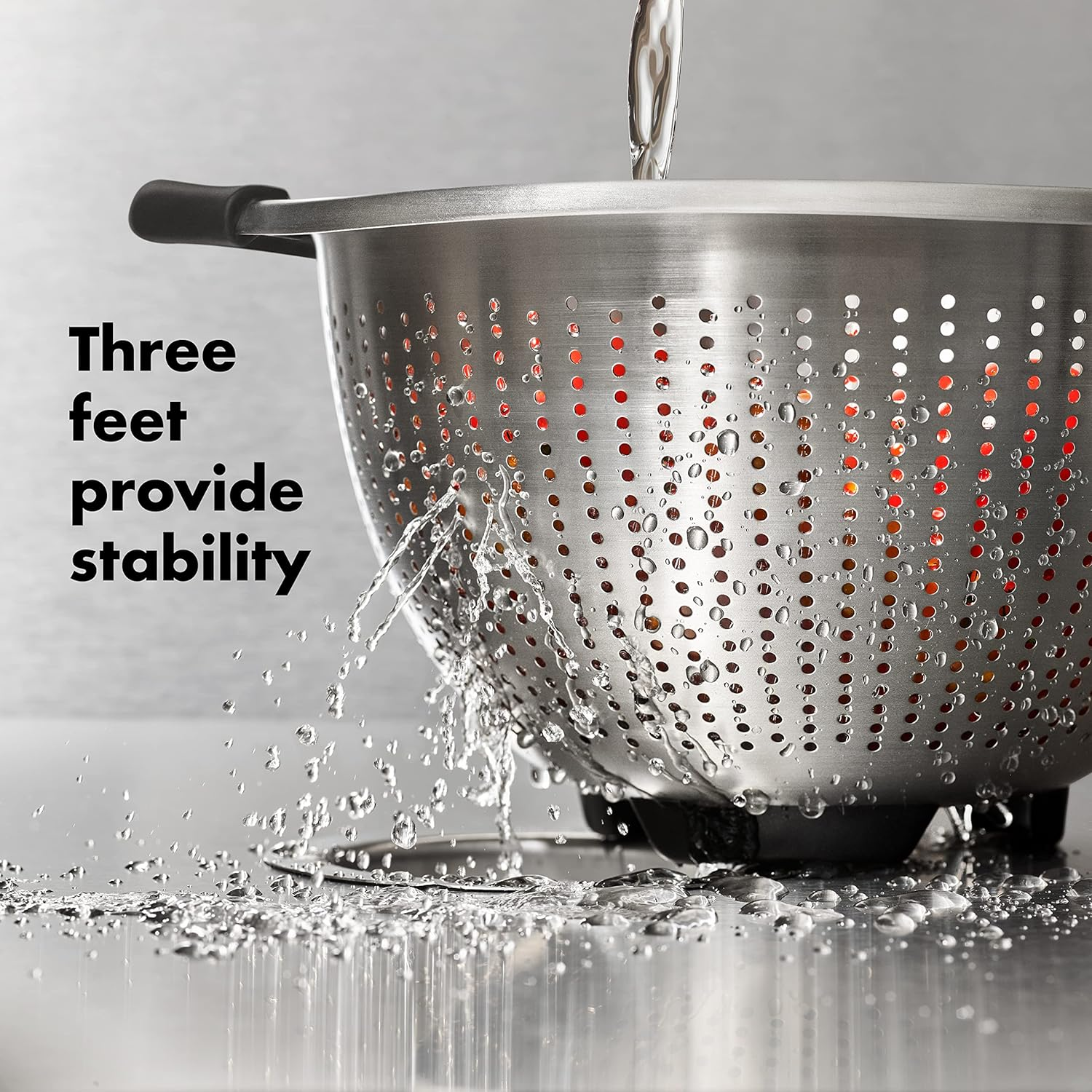 OXO Good Grips Stainless Steel Colander, 2.8 Litre image number 6