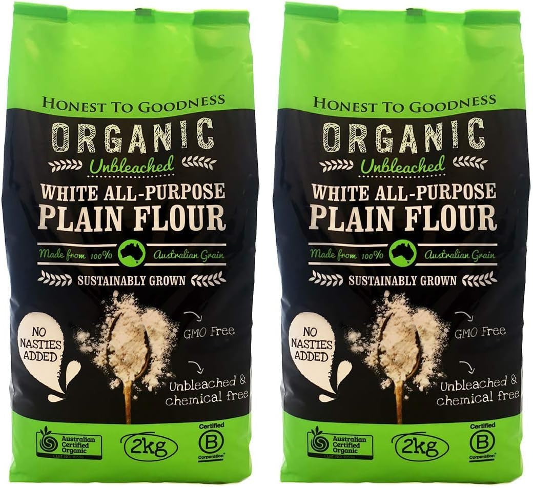 Honest to Goodness, Organic Unbleached White All-Purpose Plain Flour, 2 Kg - 100% Natural and Free from Artificial Enrichment. a Subtle Flavor and Smooth Texture, image number 2