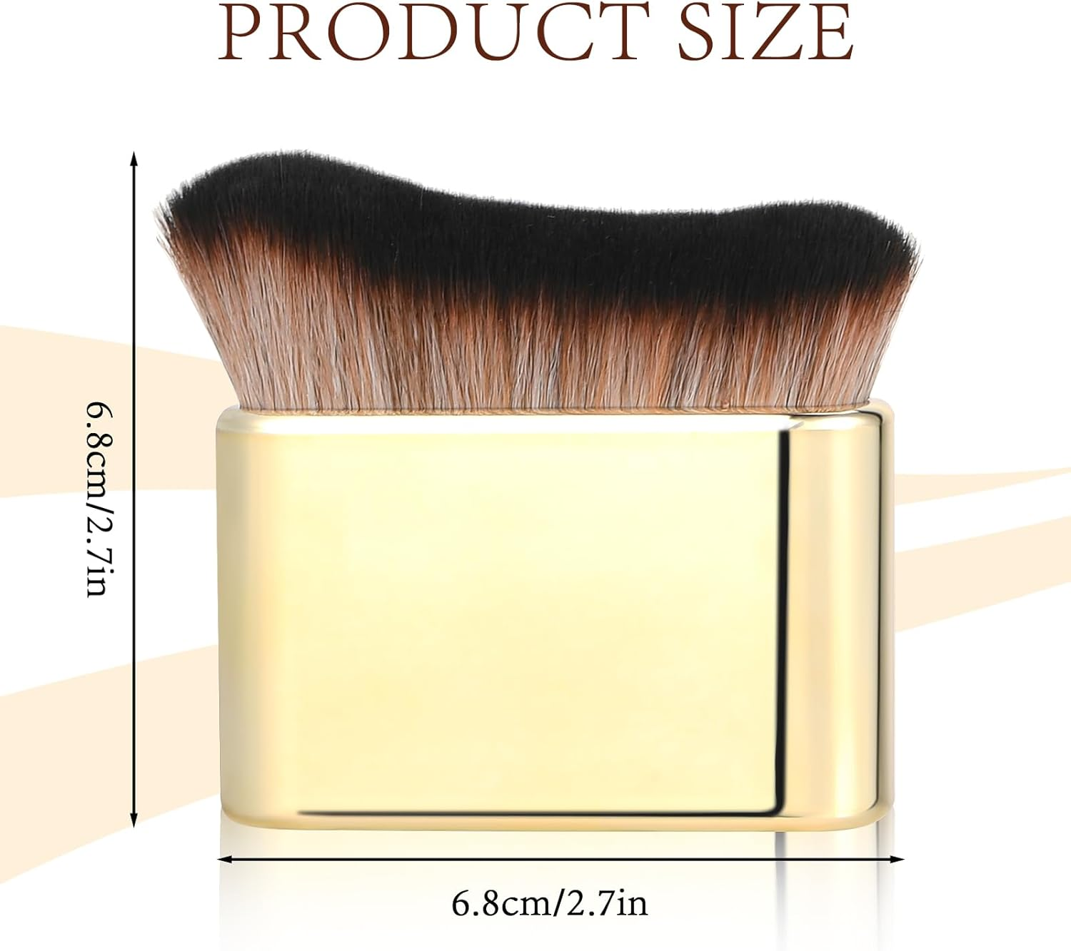 2 PCS Tanning Brush - Body Makeup Blend & Blur Tan Brush Applicator for Body & Leg Tanners (Black Gold) image number 6