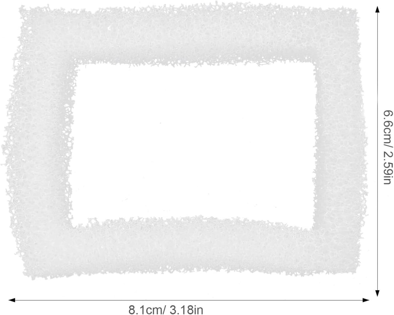 Alipis Cat Fountain Filter Sponge Foam Filter Replacement Pet Water Dispenser Parts Waterer Filters, White, 3.18X2.59X1.06In, 12Pcs image number 2