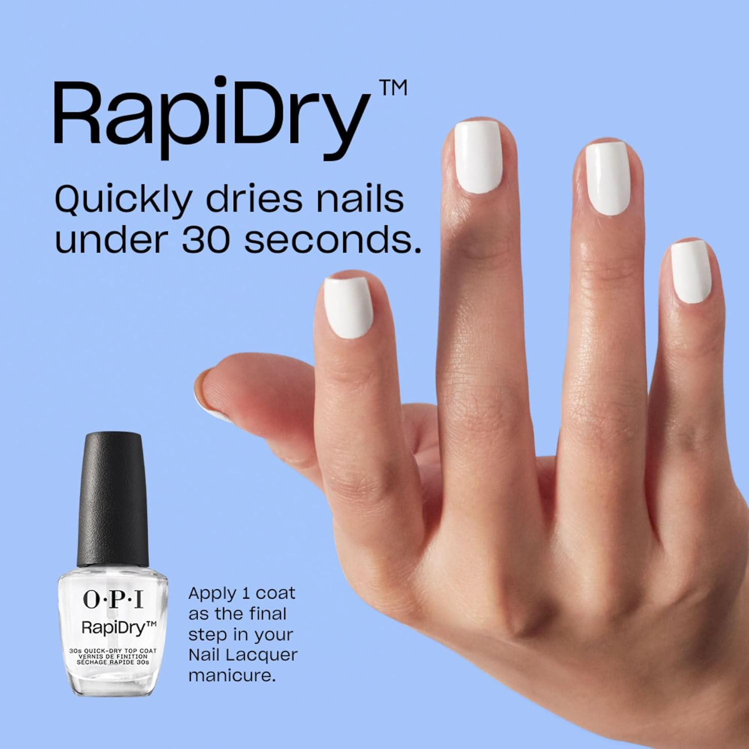 OPI Rapidry Top Coat, 15Ml image number 2