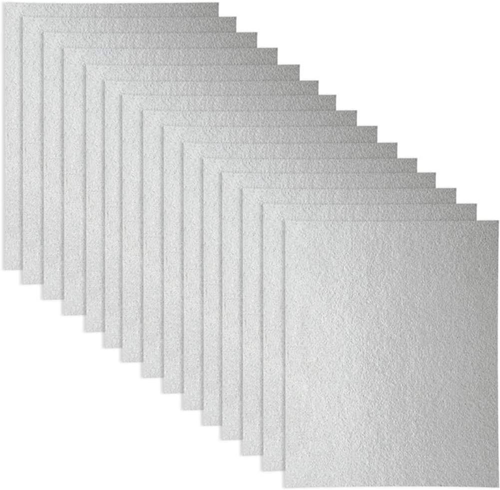 Wuyan 15Pcs Microwave Oven Parts Mica Slice Super Thick Heat Insulation Accessories, 150Mm * 120Mm Mica Sheet Repairing Accessory for Microwave Oven