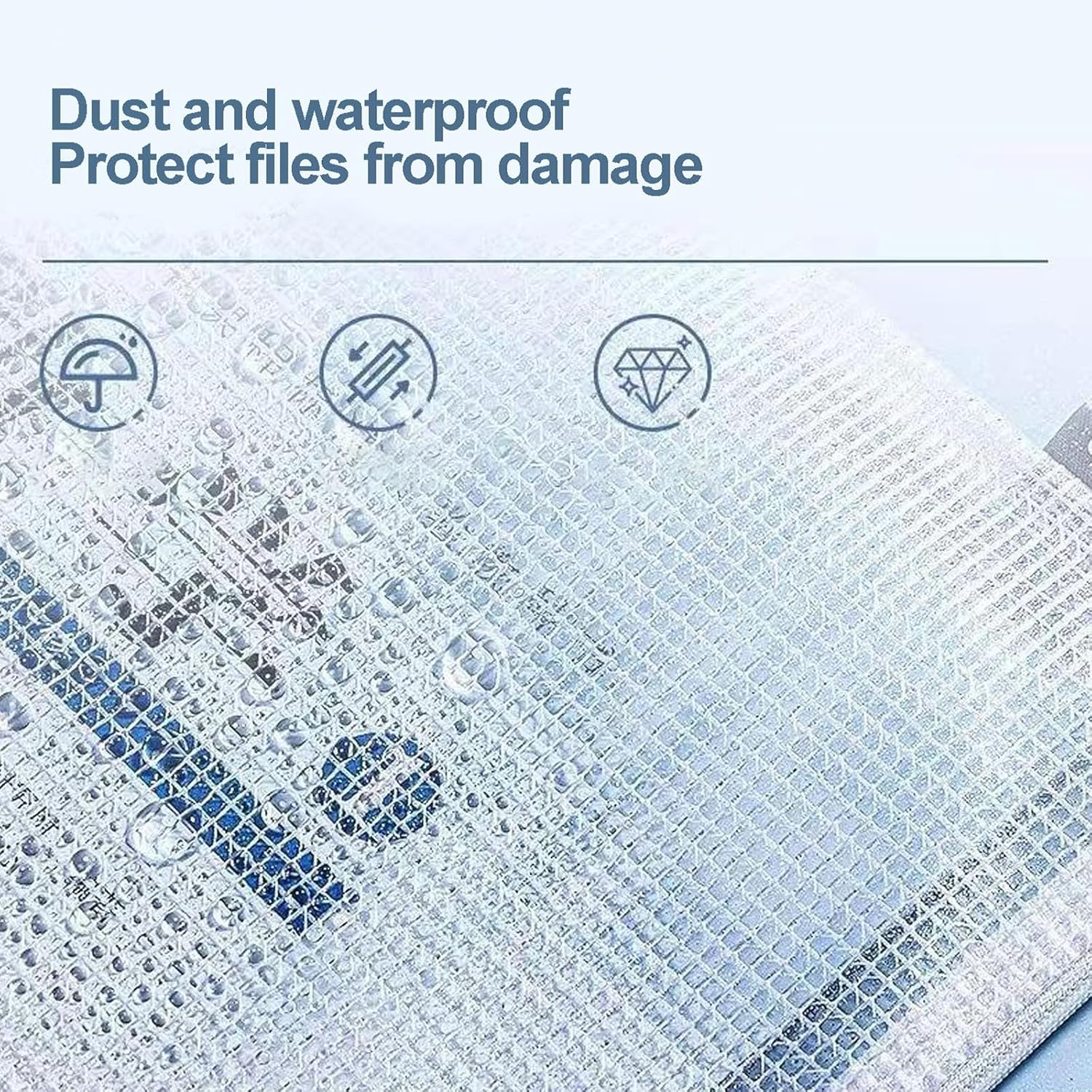 Mesh Zipper Pouch Set of 36 Waterproof PVC File Pockets Thickened Durable Zipper Bags Assorted Colors Perfect for Organizing Office Supplies Documents and Travel Essentials Safe and Eco-Friendly image number 1