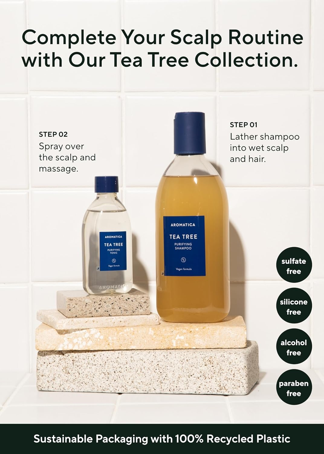 AROMATICA Tea Tree Purifying Shampoo, 1 Count image number 3