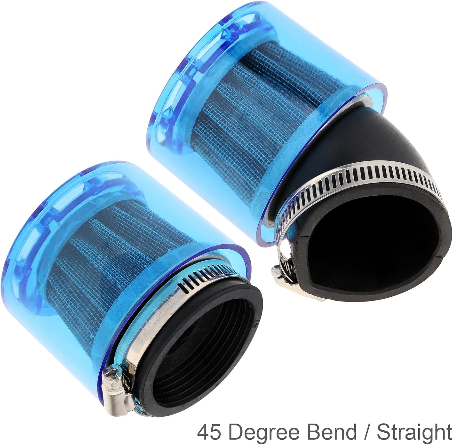 Windance Universal 48Mm/1.89" High Performance Air Filter,Intake Filter Cleaner for Motorcycle ATV Dirt Bike Pit Bike with Transparent Dust Cover (Straight) image number 4