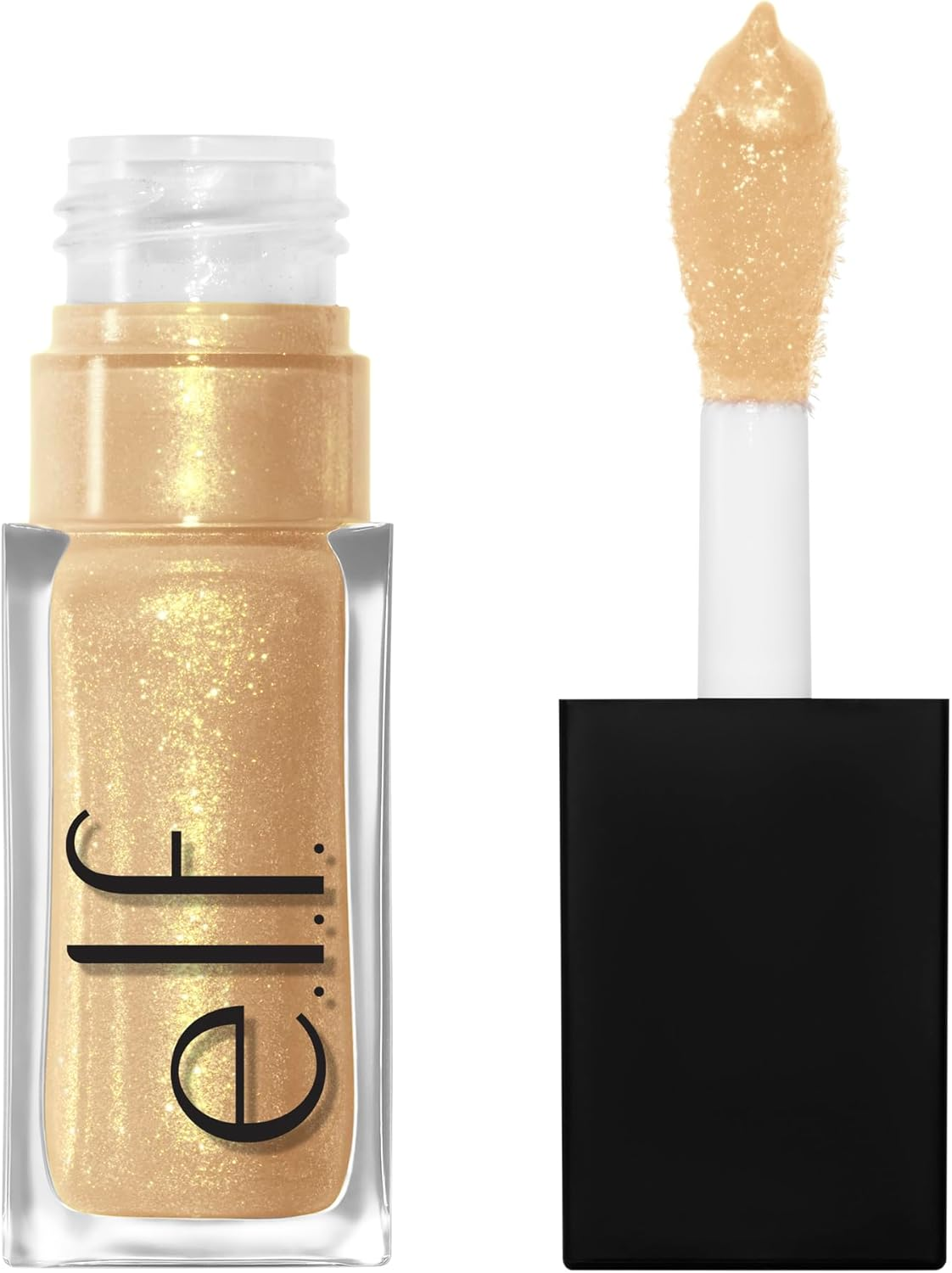 E.L.F. Glow Reviver Lip Oil, Nourishing and Hydrating with High-Shine Glimmer Finish & Sheer Wash of Color, Minty Scent, Non-Sticky, Vegan & Cruelty-Free, Candy Coded