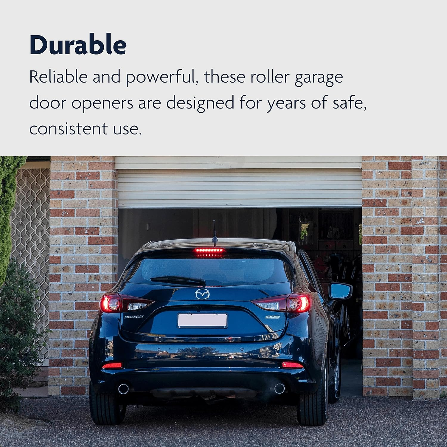 Chamberlain CR655MYQ Rollerlift Garage Door Opener for Single Garage Door - Includes Mini Key-Ring Remote E950C and Car Visor Remote E940C. 5-Year Warranty image number 1